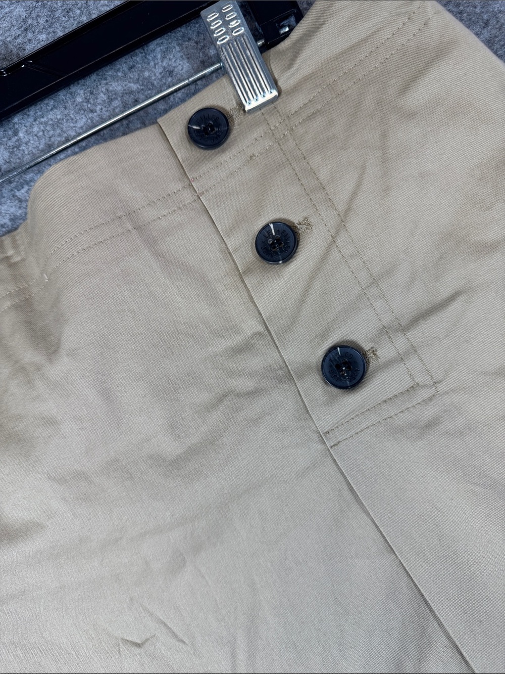 Anthropologie Avec Les Filles Khaki Mini Skirt Size 14 Utility Safari Casual - Picture 4 of 15